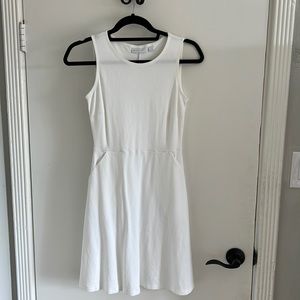 New York & Company White A-Line Dress (Size: XS, fits like a S/M)